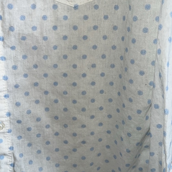 Gorgeous Express Linen Blend Blouse Large - Picture 3 of 6